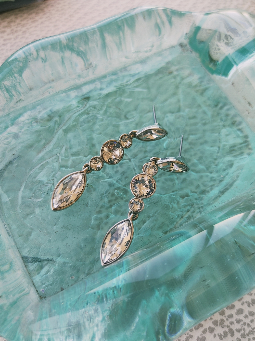 Silver swarovski Earrings